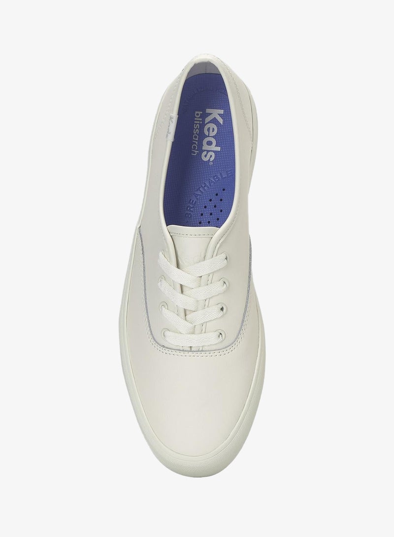 Keds Women's Champion GN Lace Up Leather  Casual Sneaker White - Image 5